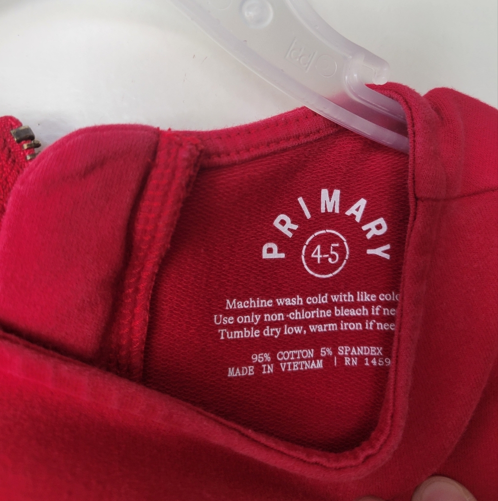 Primary Red Shift Dress - Picture 2 of 2
